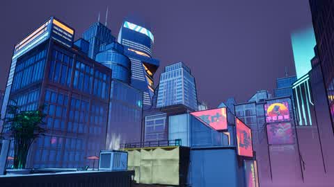 CYBER ROOFTOP PARKOUR