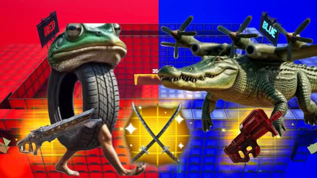 Mega Bombardiro vs Boneca Red vs blue