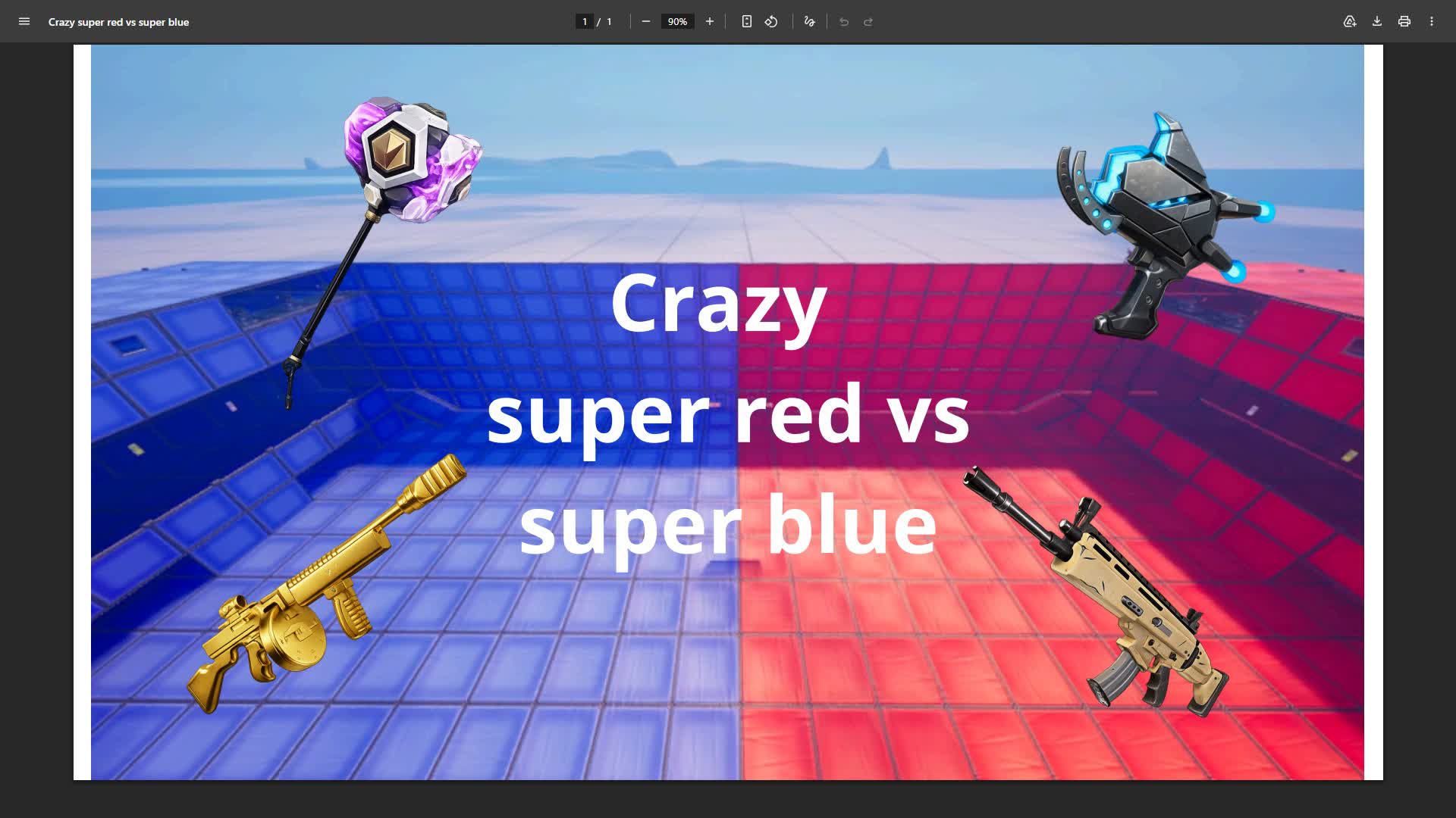 Crazy super red vs super blue