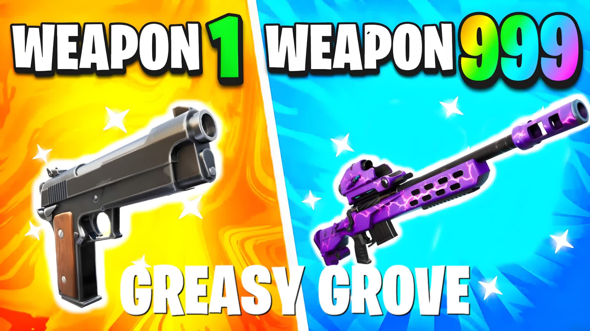 SUPER INFINITE GUN GAME 💥 GREASY GROVE
