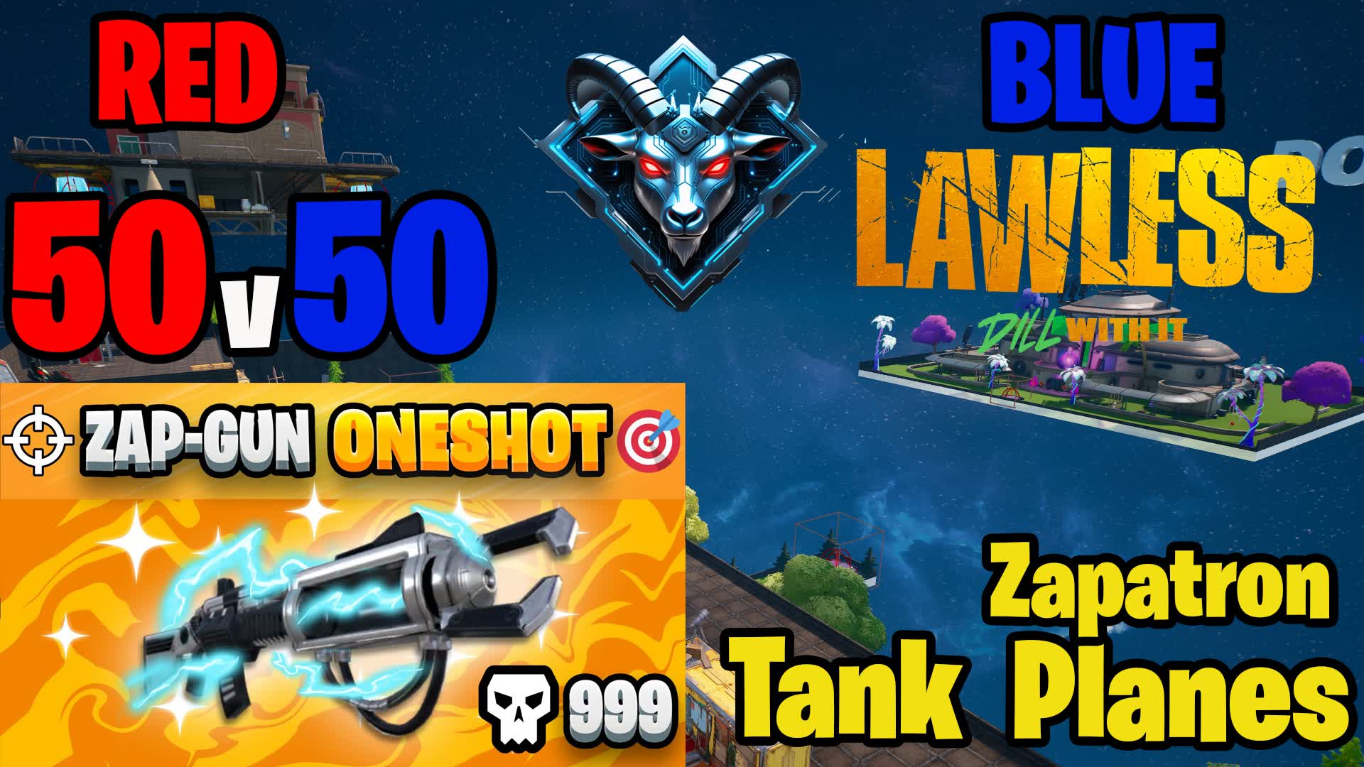 Goated Nebula Warzone: Red vs Blue
