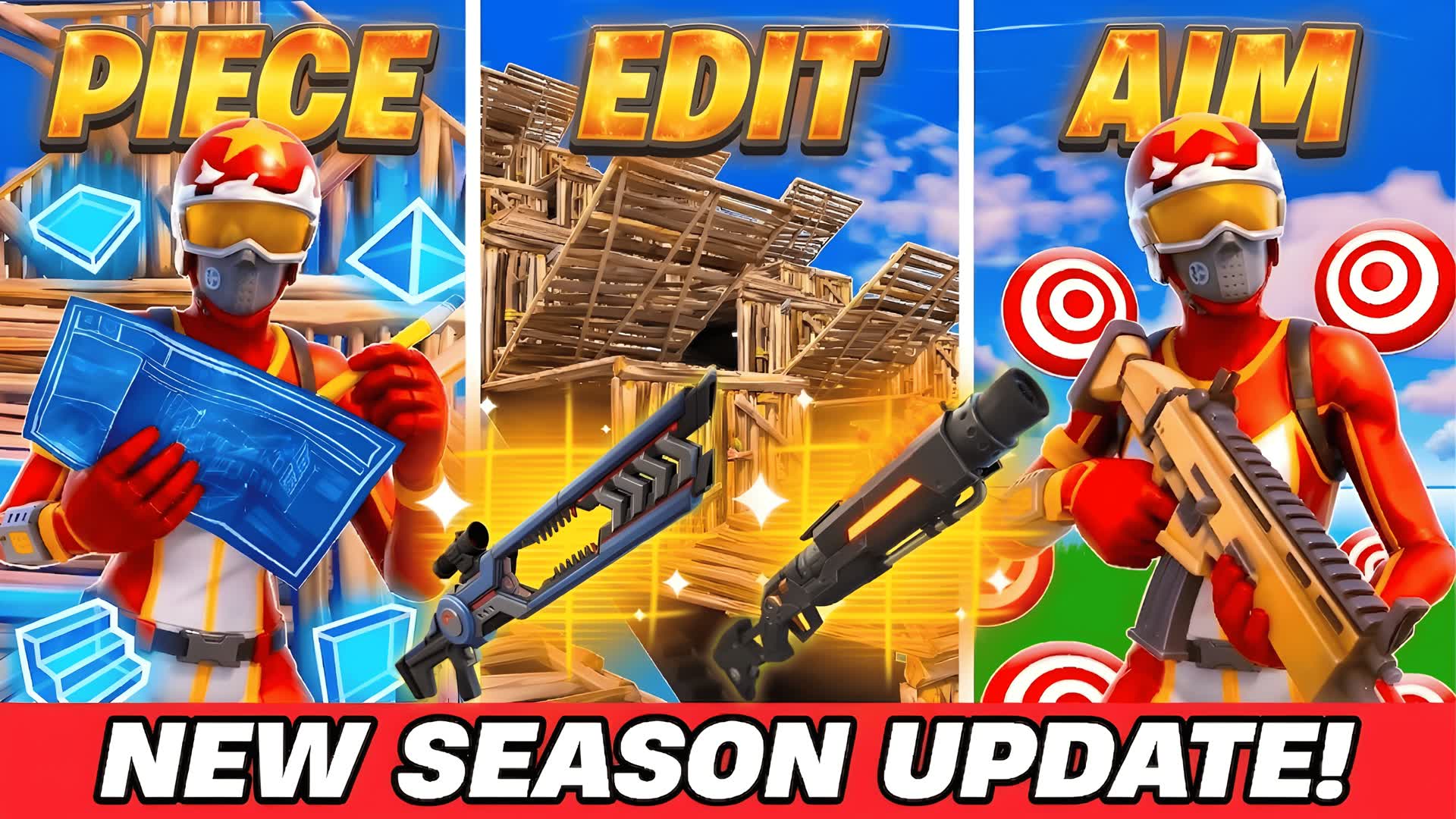 🎯エディット エイム ピース & 1v1 フリービルド🎯 RYCLO