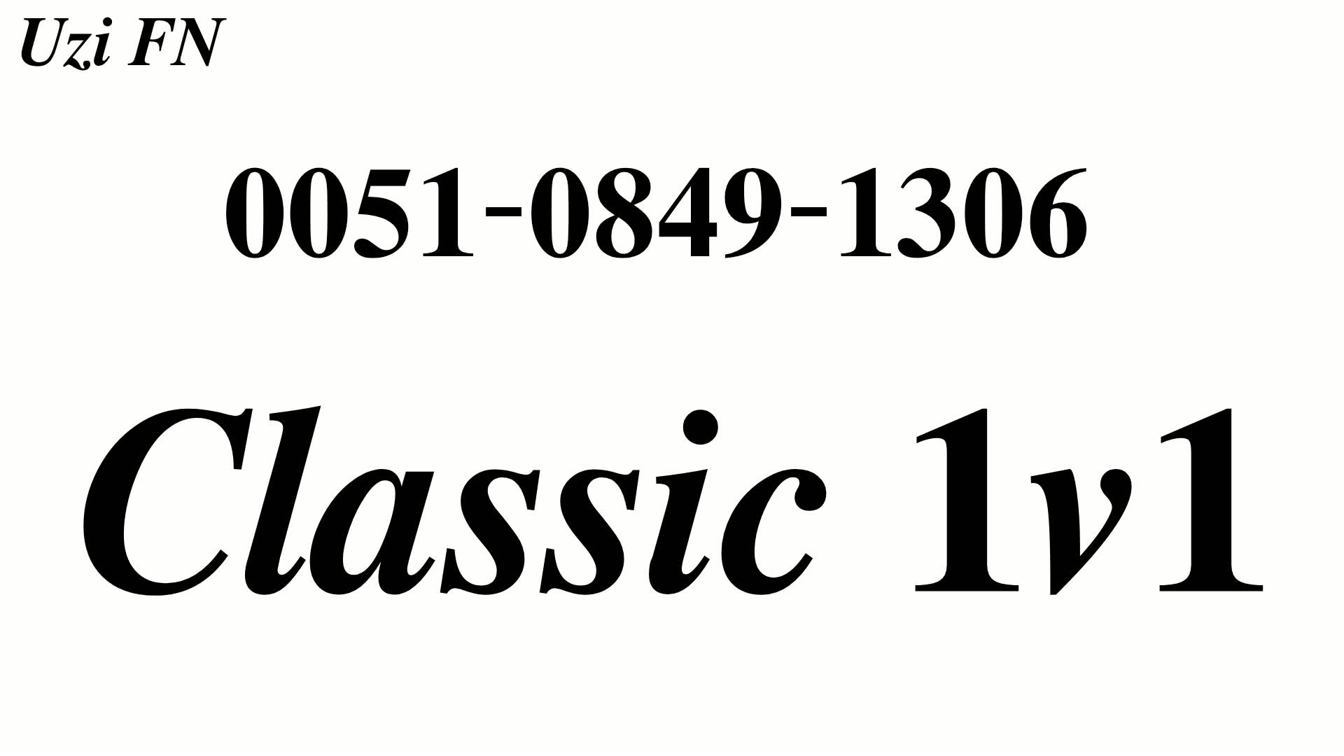 Classic 1v1 - 0051-0849-1306
