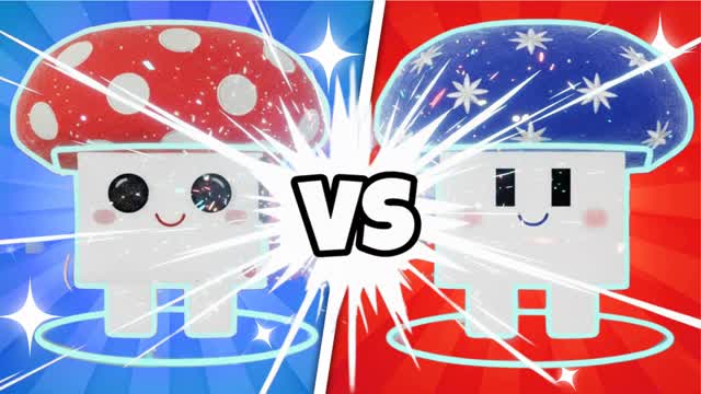 🍄MUSHRUN🍄 RED VS BLUE 🔴🔵