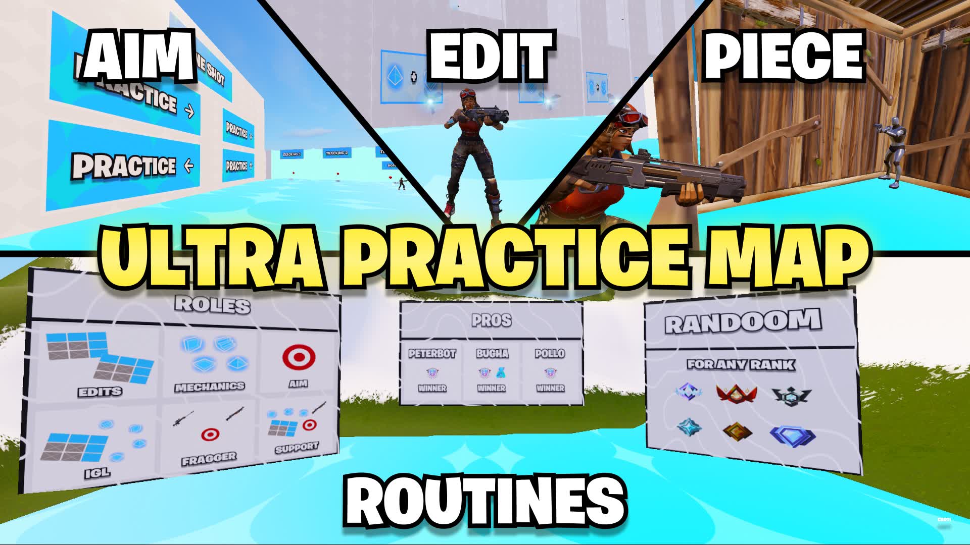 Fortnite Practice Routine ULTRA PRACTICE: AIM EDIT PIECE ROUTINES 6497-0240-3133 by ndcarti ...
