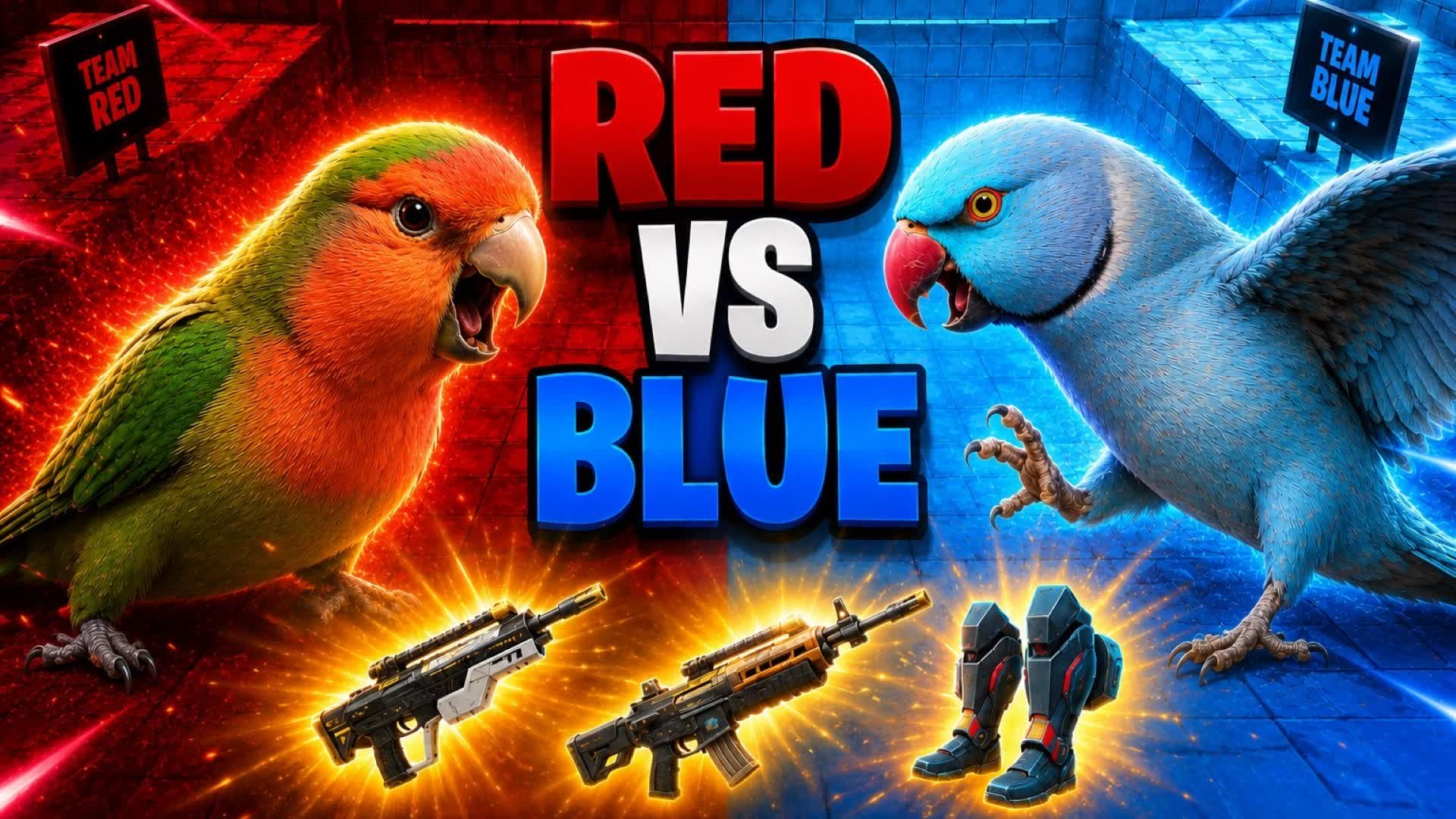 RED VS BLUE LOVEBIRD VS PARAKEET
