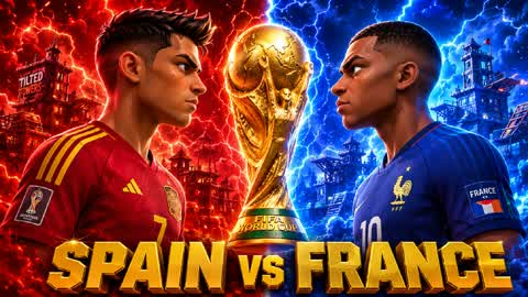 RED VS BLUE FRANCE VS SPAIN