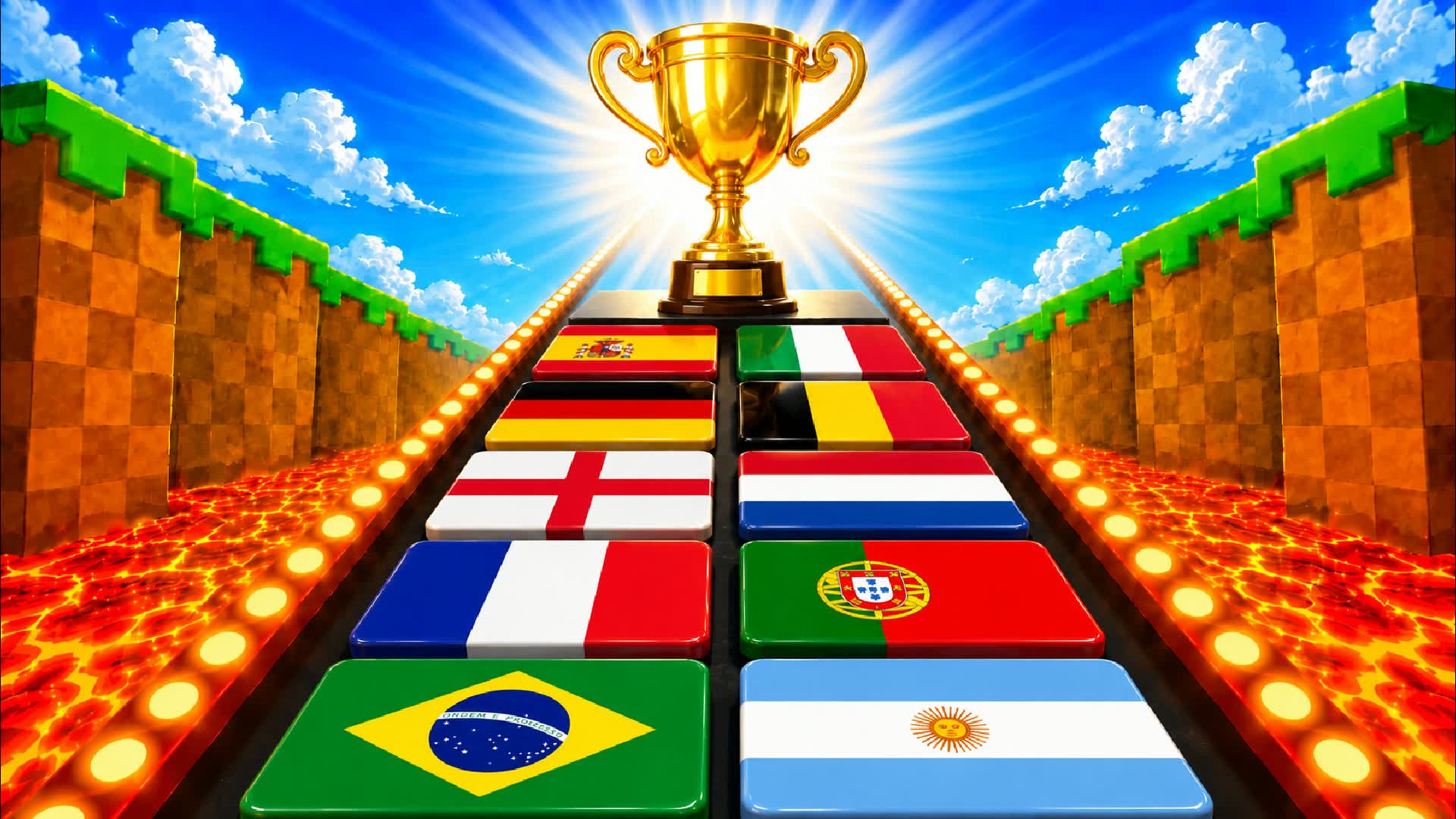 GUESS FLAG 🔎 PARKOUR OBBY 🌈 MUSIC