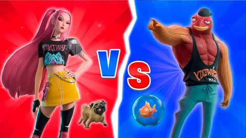 RED VS BLUE🔵🔴KPOP HUNTERS VS FISHSTICK