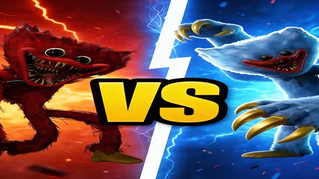 🔴 RED HUGGY VS  BLUE HUGGY 🔵