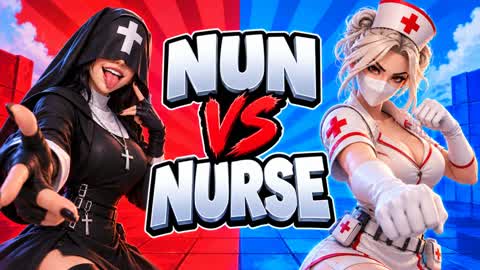 NURSE VS NUN RED VS BLUE 🔴🔵