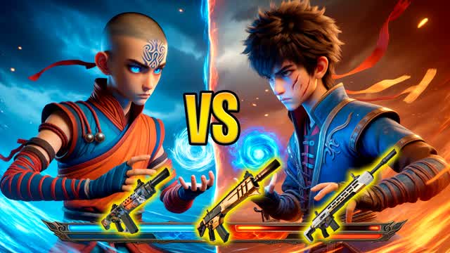 AANG🔵 VS ZUKO🔴 - AVATAR RED VS BLUE