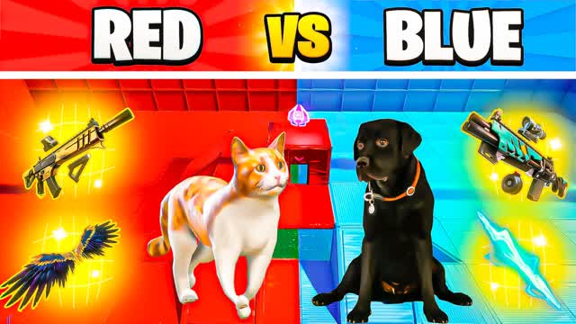 GOAT CATS VS DOGS 🔴🔵