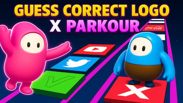 Guess Correct Logo x Obby Parkour 🌈