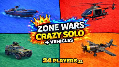 👑 ZONE WARS CRAZY SOLO + VEHICLES 👑