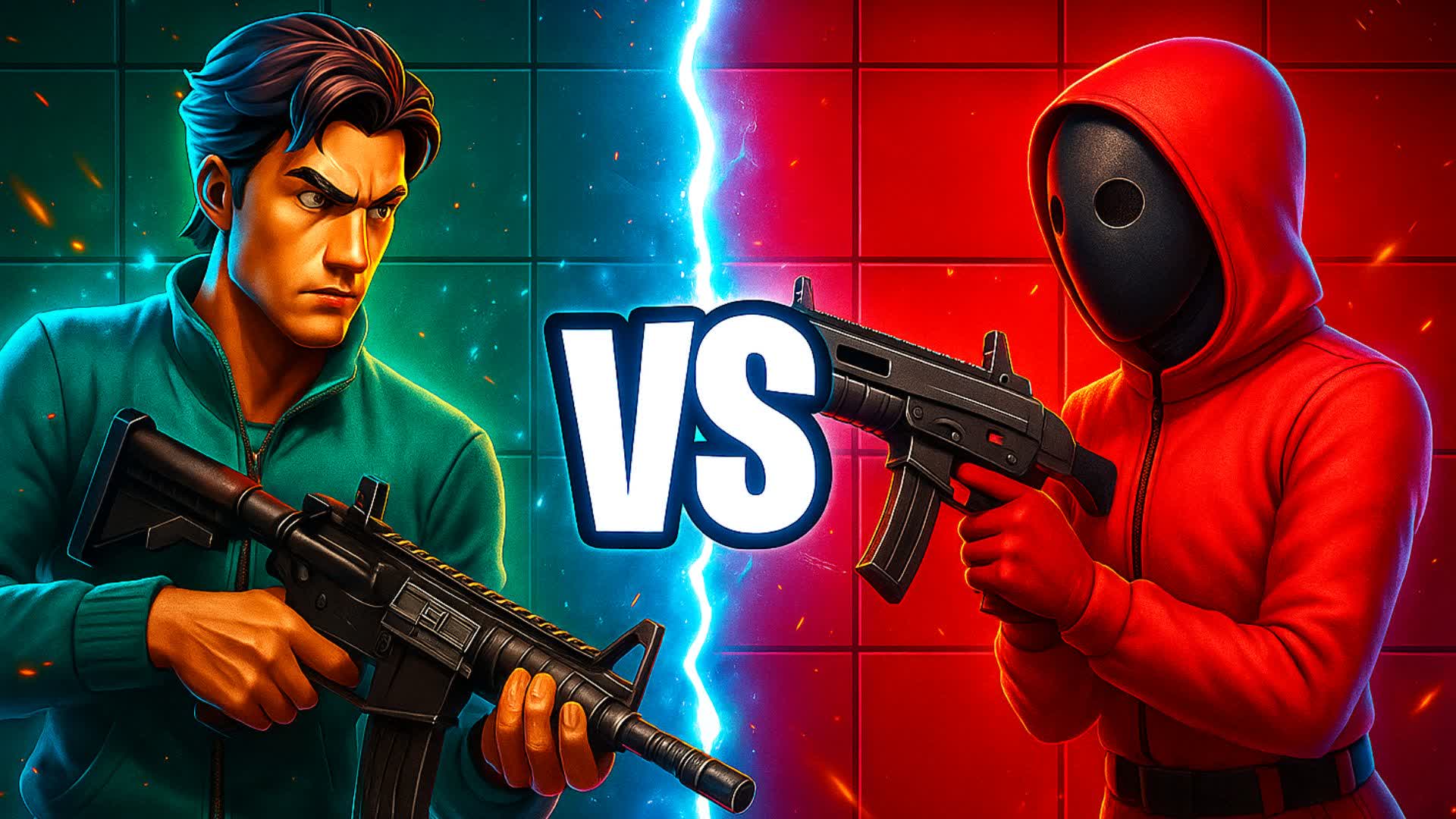PLAYERS VS GUARDS🦑CRAZY RED VS BLUE🔴🔵