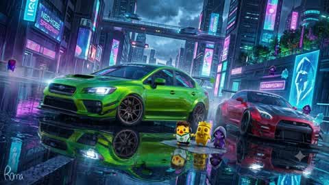 CYBER DRIFT: MASCOT SHOWDOWN 🏎️