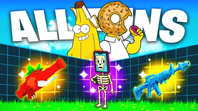 PERFECT 1V1 FFA - ALL GUNS & RIDES