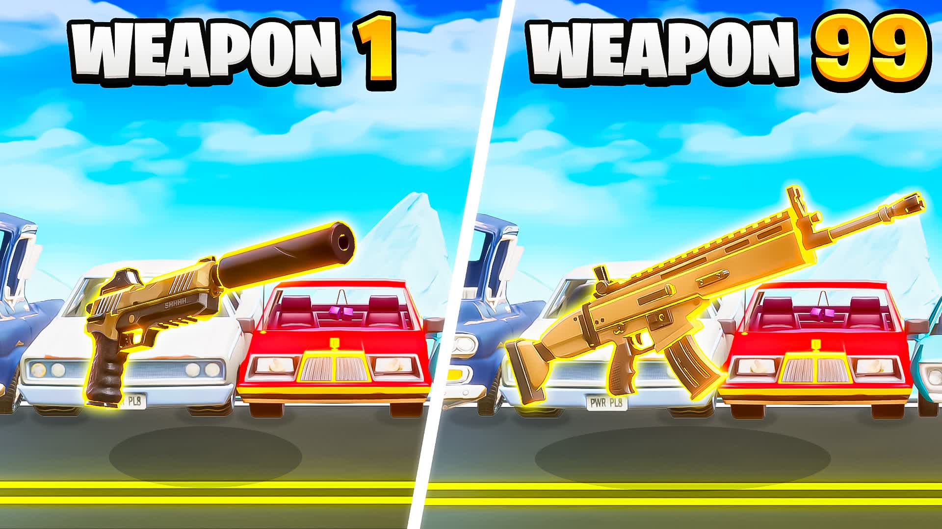 CAR LOT RANDOM GOLD GUN GAME 🚓