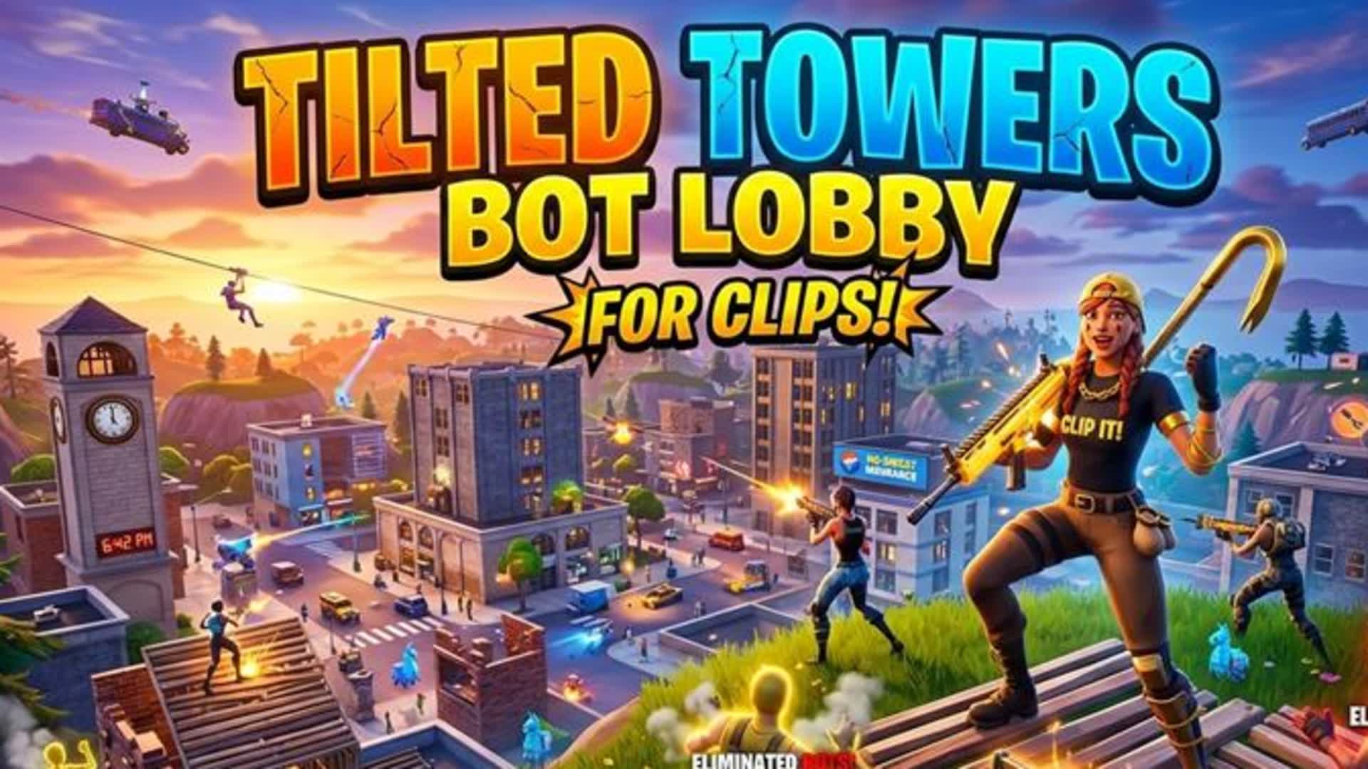 ティルテッドでbotロビーをクリップ素材集めに😊