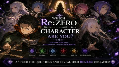 Which Re:ZERO Character Are You?