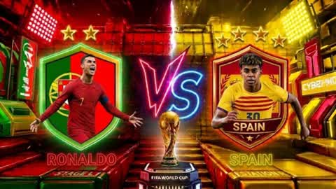 🐐PORTUGAL VS SPAIN😼 FOOTBALL WORLD CUP
