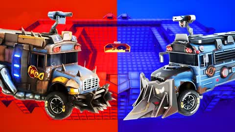 ALL VEHICLES RED VS BLUE GUN GAME HERO