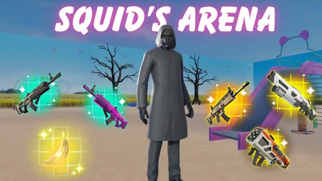 Squid's Arena 1v1 with All Weapons