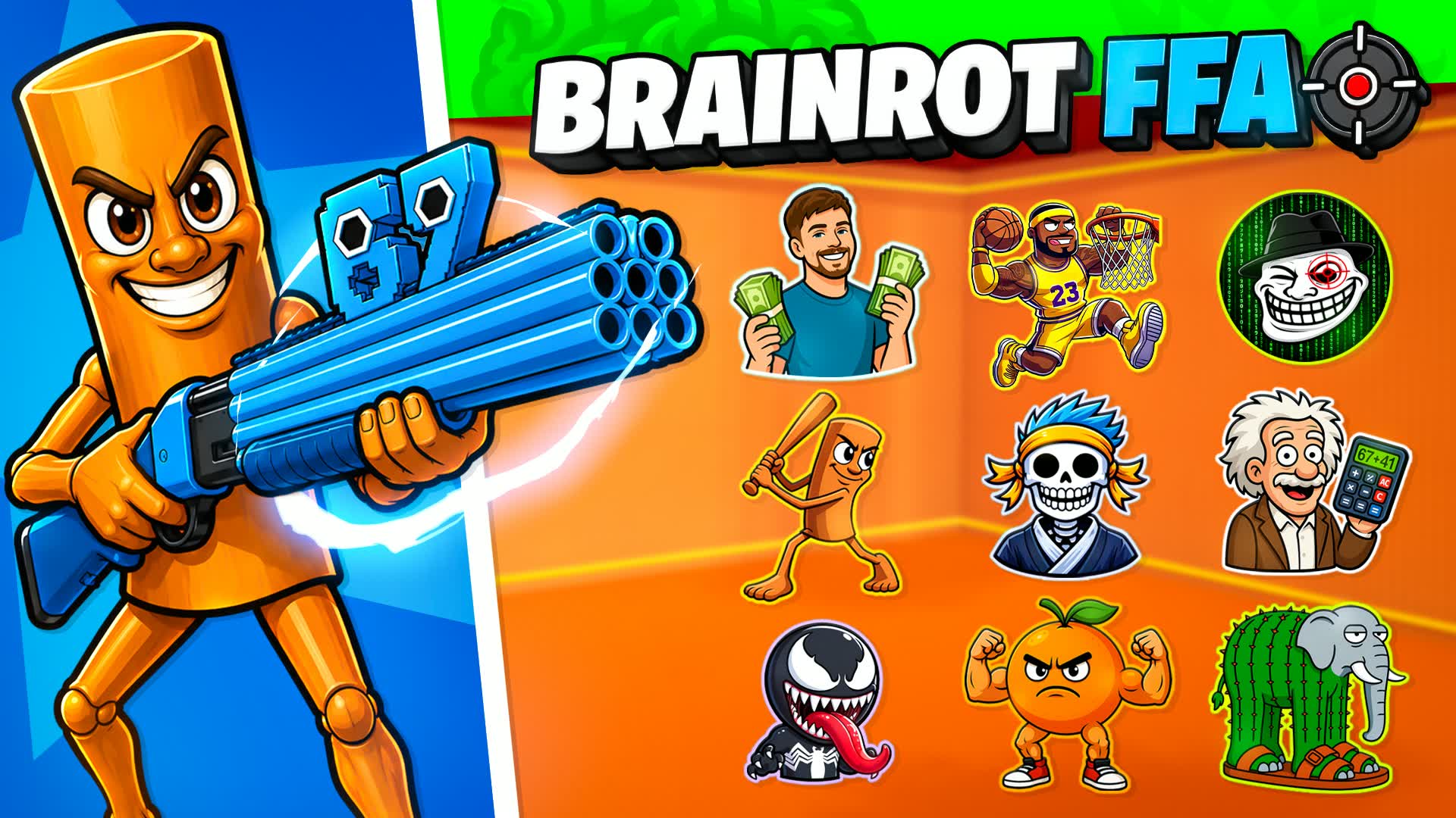 1v1v1 Brainrot Box PvP