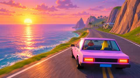 CARS ON A BIG ROAD