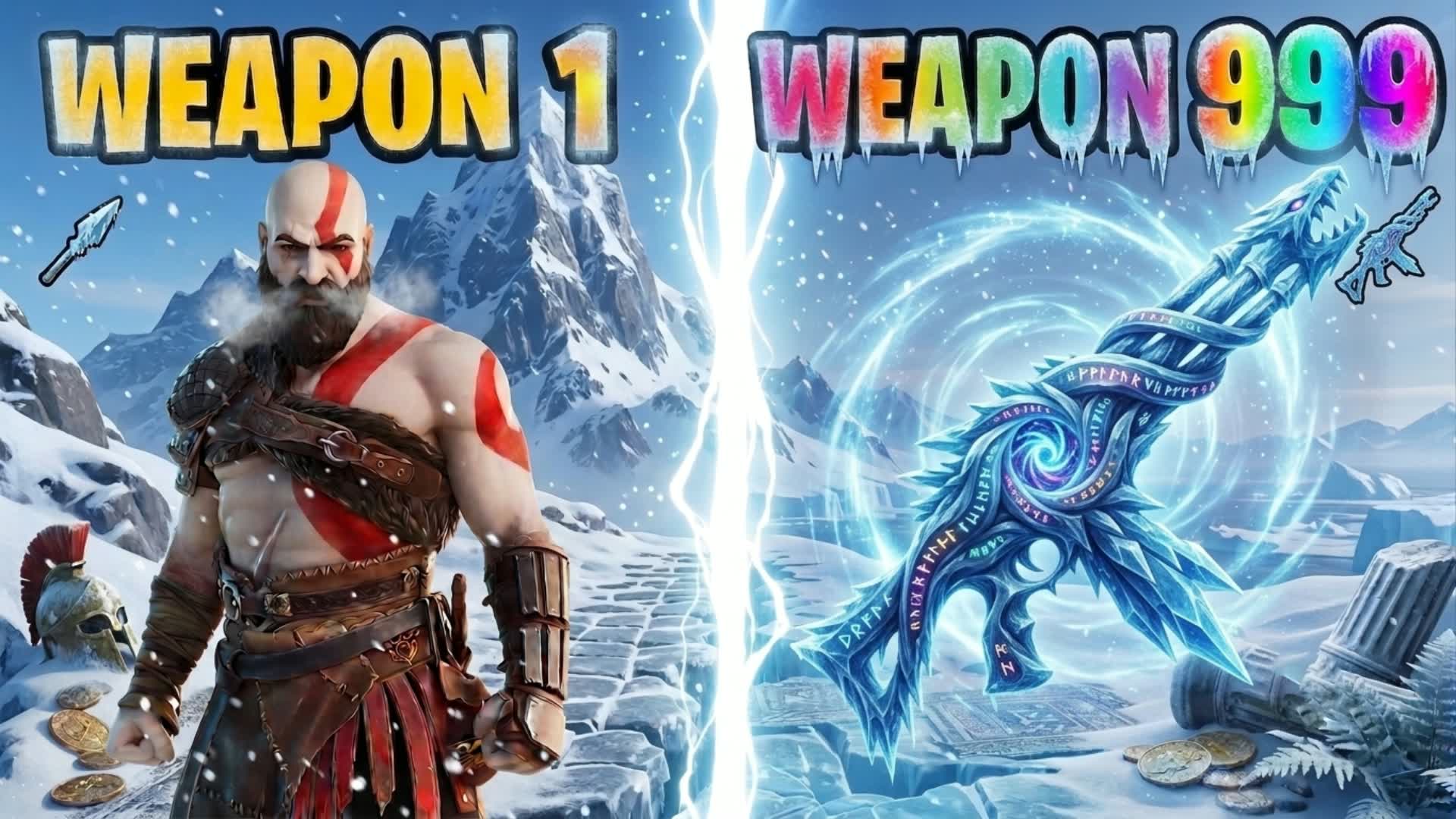 ♾️ SNOW GUN GAME 🔫 ONE SHOT