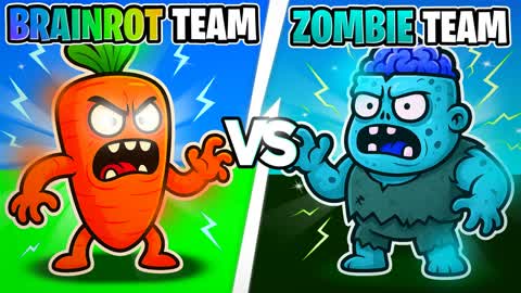 BRAINROT VS ZOMBIE | RED VS BLUE