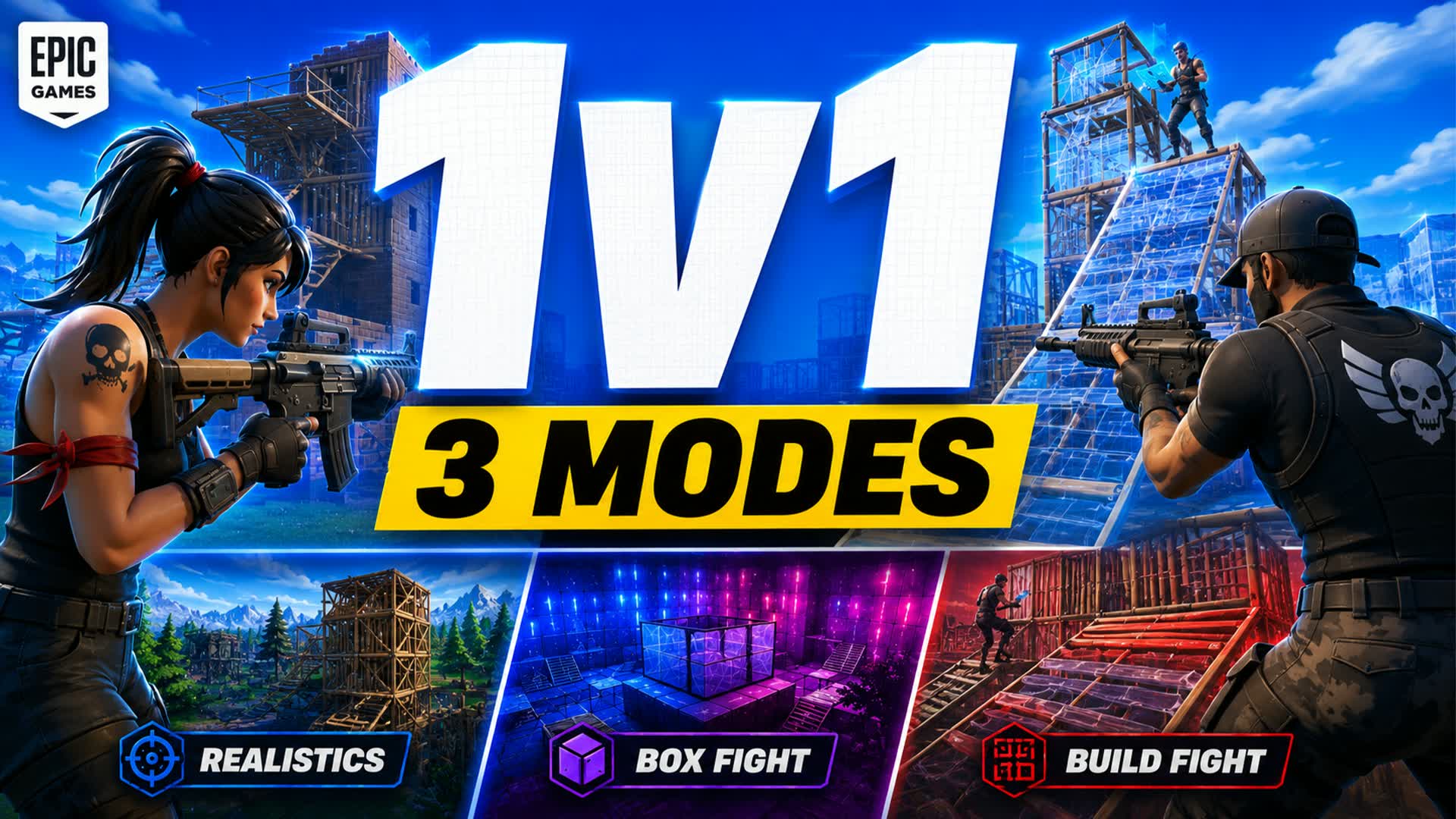 1v1 | 3 modes