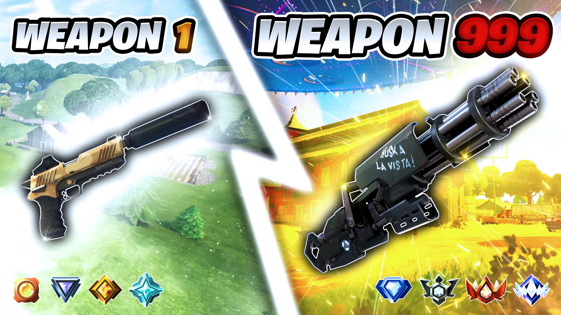 GUN GAME🔫ONE SHOT🌽FARM
