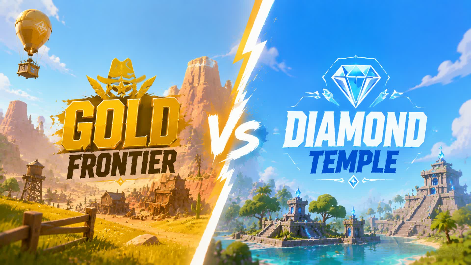 ⚔️ GOLD FRONTIER VS DIAMOND TEMPLE 💎