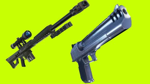 Sniper and pistol Box fight