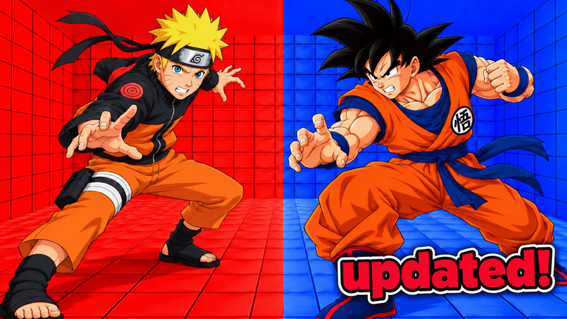NARUTO VS GOKU RED VS BLUE RVB 67! 🔴🔵 - Fortnite island 7265-9527-2318 by xerr-x-