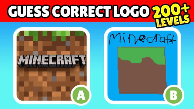 🧱 BLOCK GUESS THE LOGO 🔍 [+200 LEVELS]