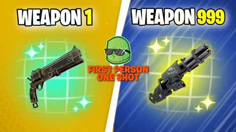 GUN GAME 🔫 FIRST PERSON ONE SHOT 🎯