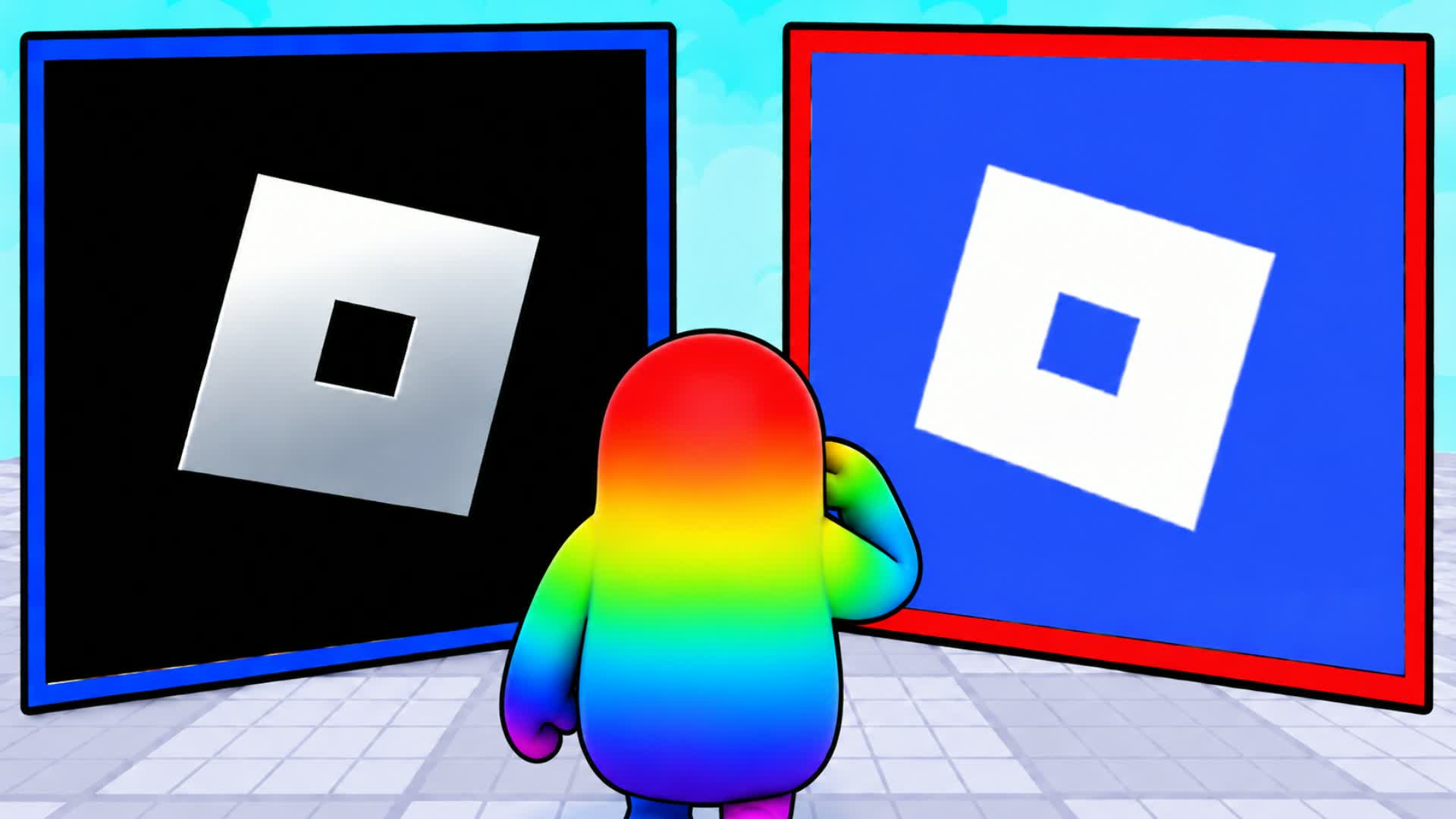 ⭐GUESS THE LOGOS PARKOUR🔍FALL GUYS🌈