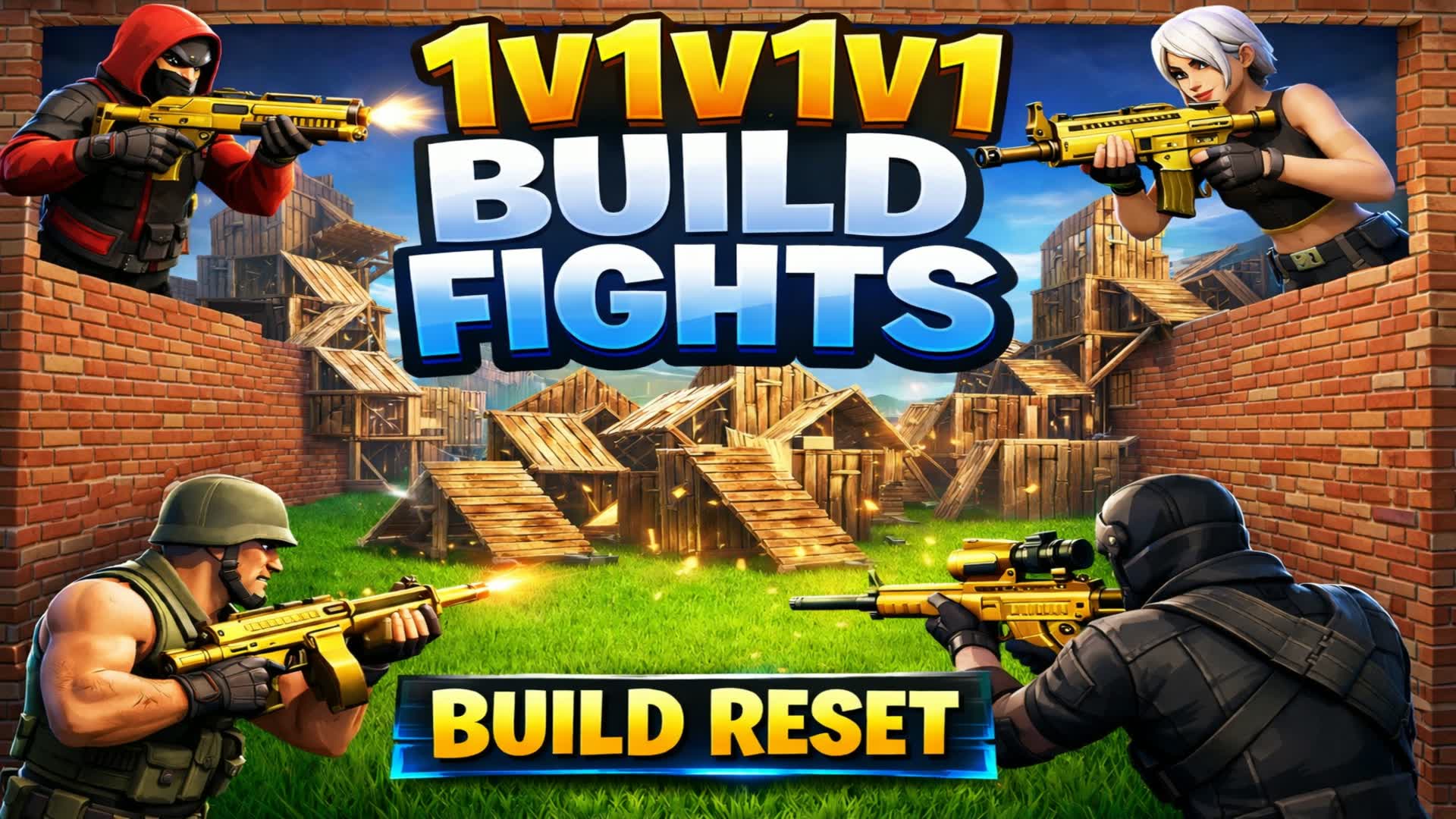 1V1V1V1ボックスファイト(ソロ)