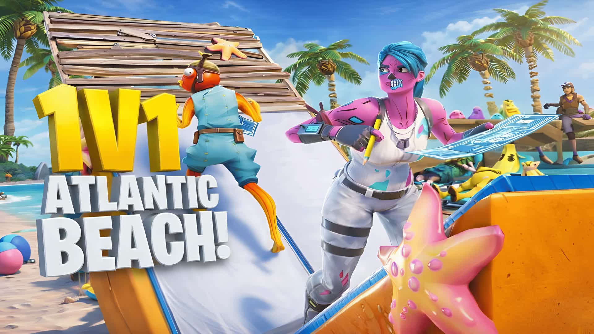 1対1のアトランティックビーチ！