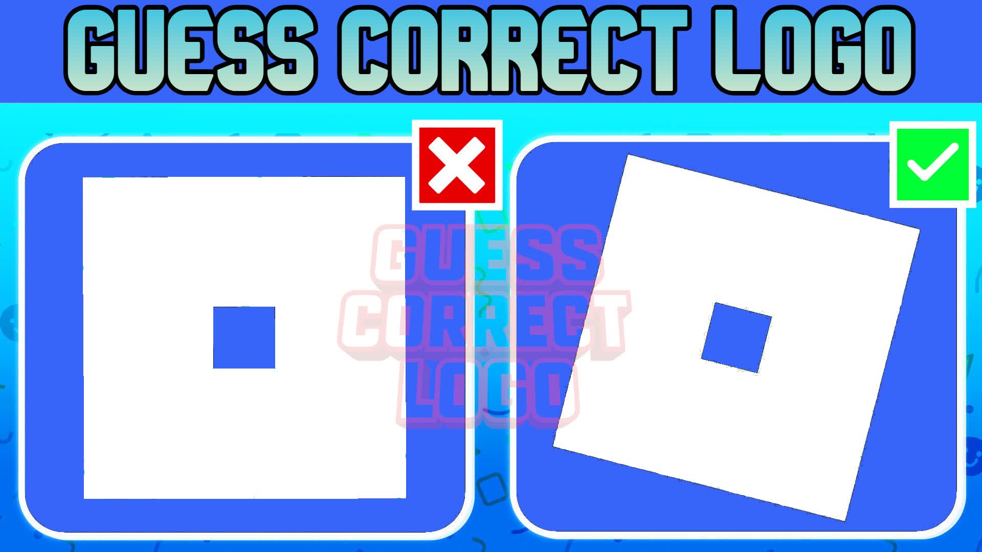 GUESS THE LOGO 🔍 PARKOUR EASY MINIGAME
