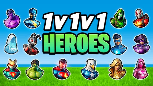 1v1v1 Heroes 1v1 Free For All ⭐ [GNA]