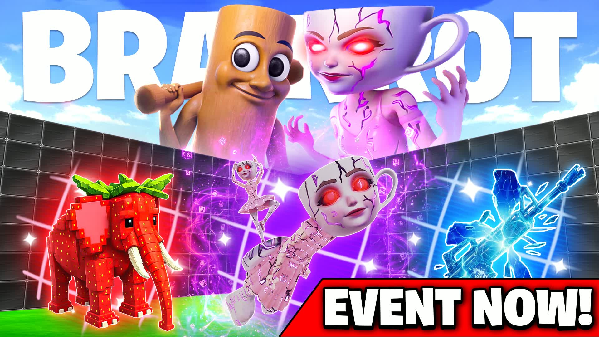 ブレインロット 1v1 FFA - 武器と乗り物全て