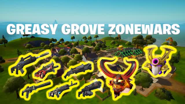 🛣️GREASY GROVE ZONEWARS🏡SOLOS🌁