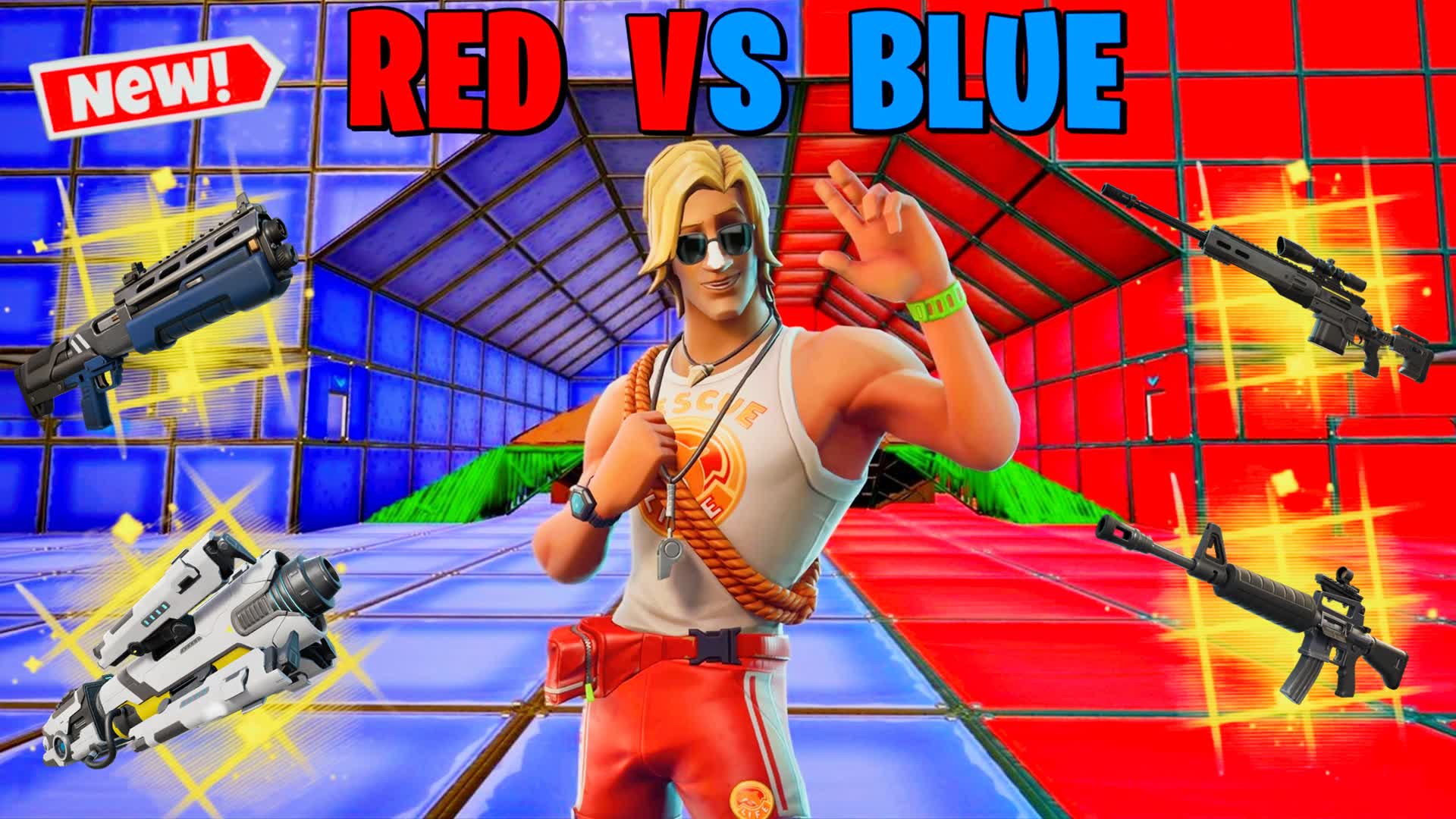 SUPER CRAZY RED VS BLUE 🔴🔵