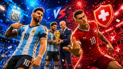 ARGENTINA VS SWISS WORLD CUP
