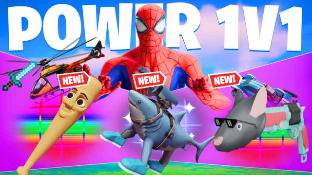 POWER 1V1 - All Weapons & New Secrets