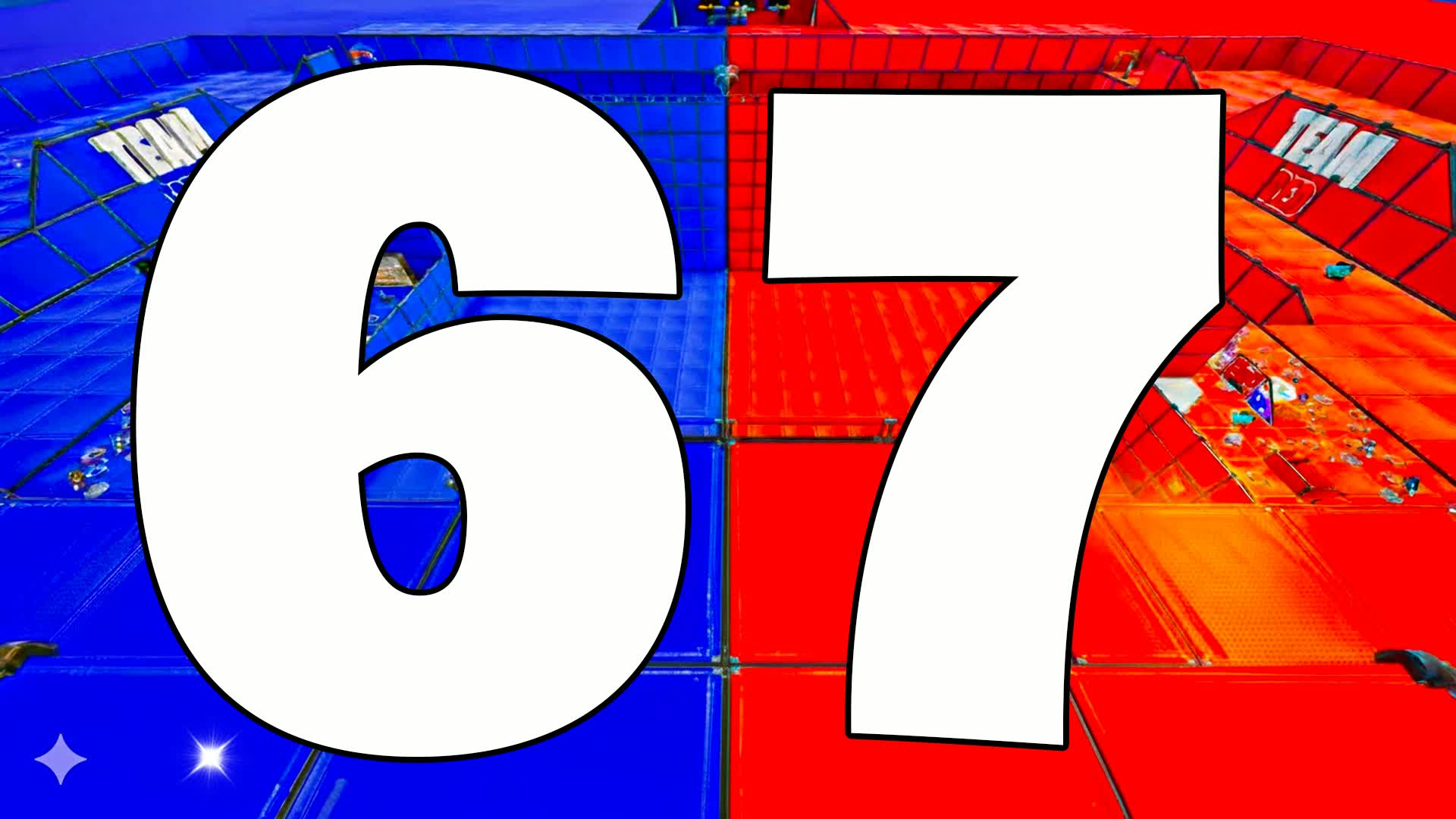 GIANT SIX SEVEN RED VS BLUE 🔴🔵